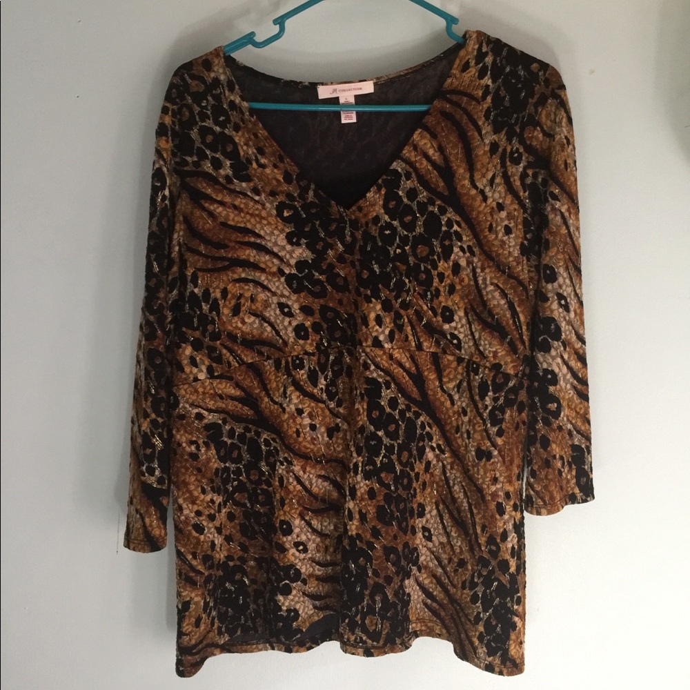 JM Collection Patterned Top